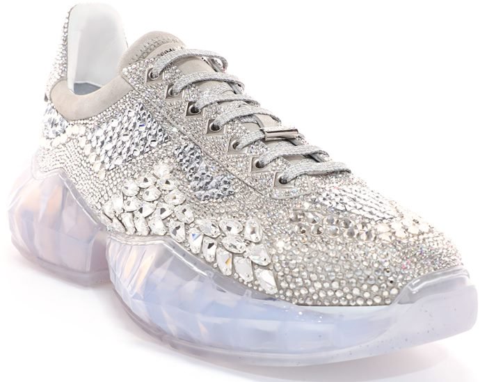 $5,500 Crystal Shimmer Sneakers With 