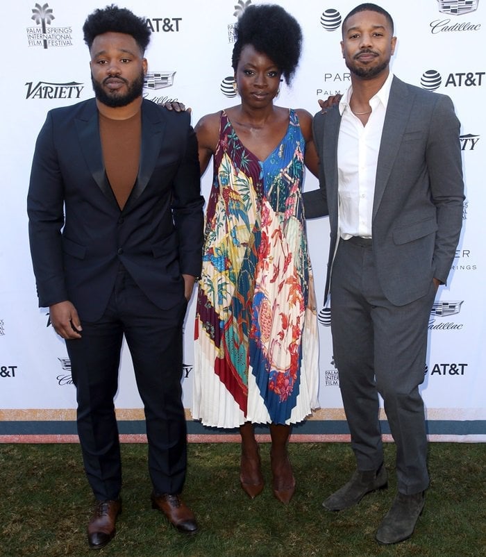 Danai Gurira and Michael B. Jordan stepped out to support director Ryan Coogler