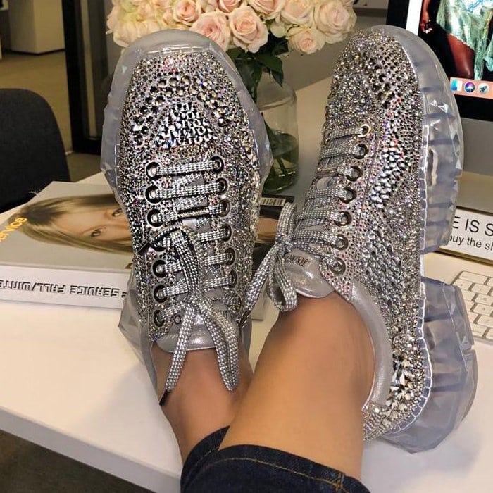 Jimmy choo 2025 diamond shoes