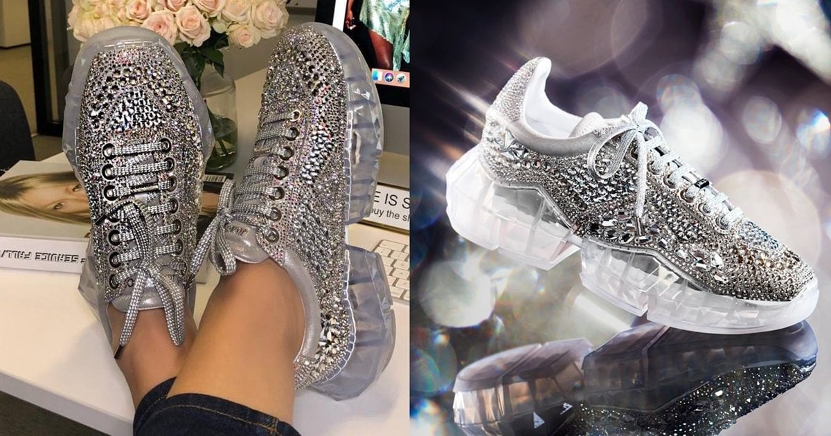 jimmy choo trainers diamond