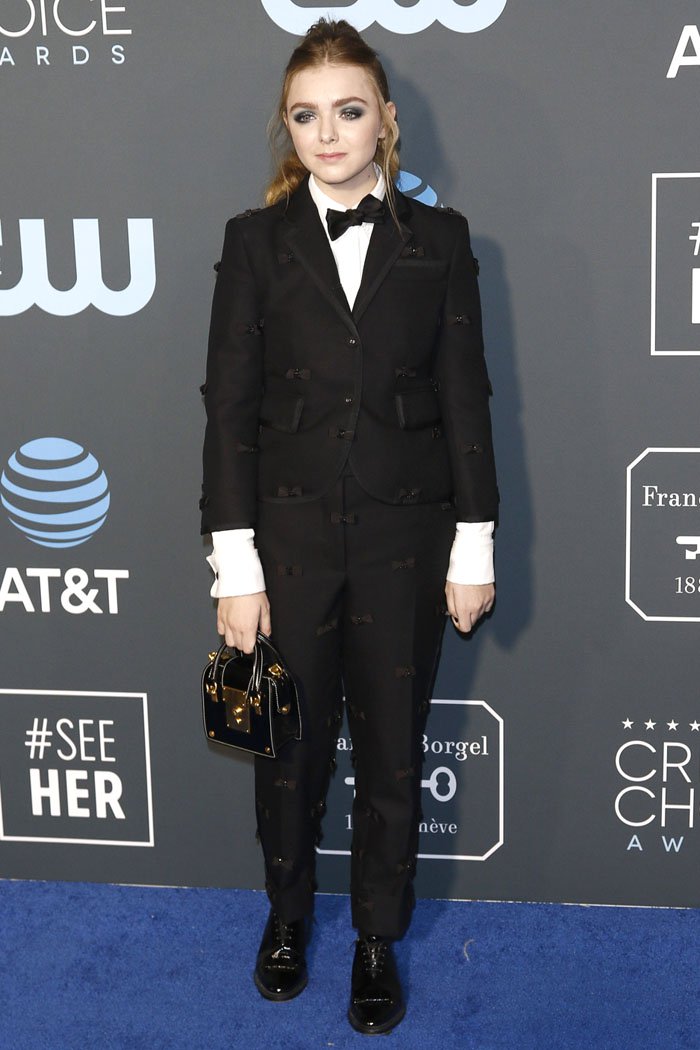 Elsie Fisher at the 2019 Critics’ Choice Awards at the Barker Hangar in Santa Monica, California, on January 13, 2019