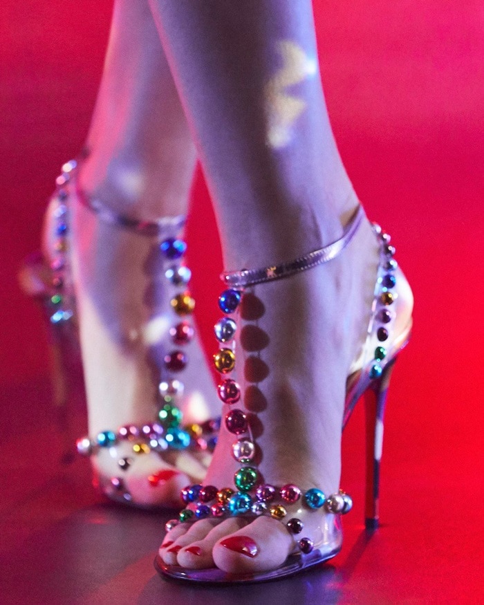 faridaravie bead sandal christian louboutin