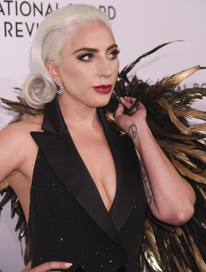 Lady Gaga at the 2019 National Board of Review Awards Gala at Cipriani in New York City on January 8, 2019