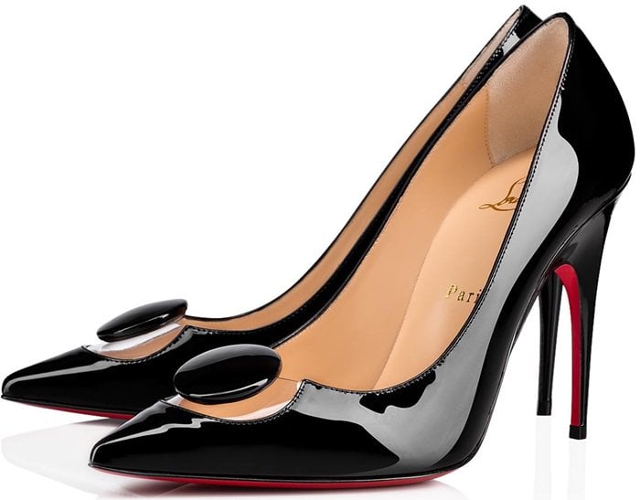 Designed on Christian Louboutin’s popular Décolleté style, you can’t go wrong with this elegant black patent leather pump