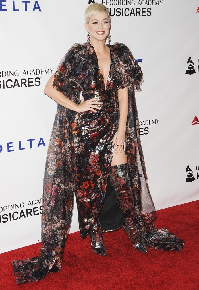 Katy Perry attending the 2019 MusiCares Person of the Year Event at the L.A. Convention Center in Los Angeles on February 8, 2019