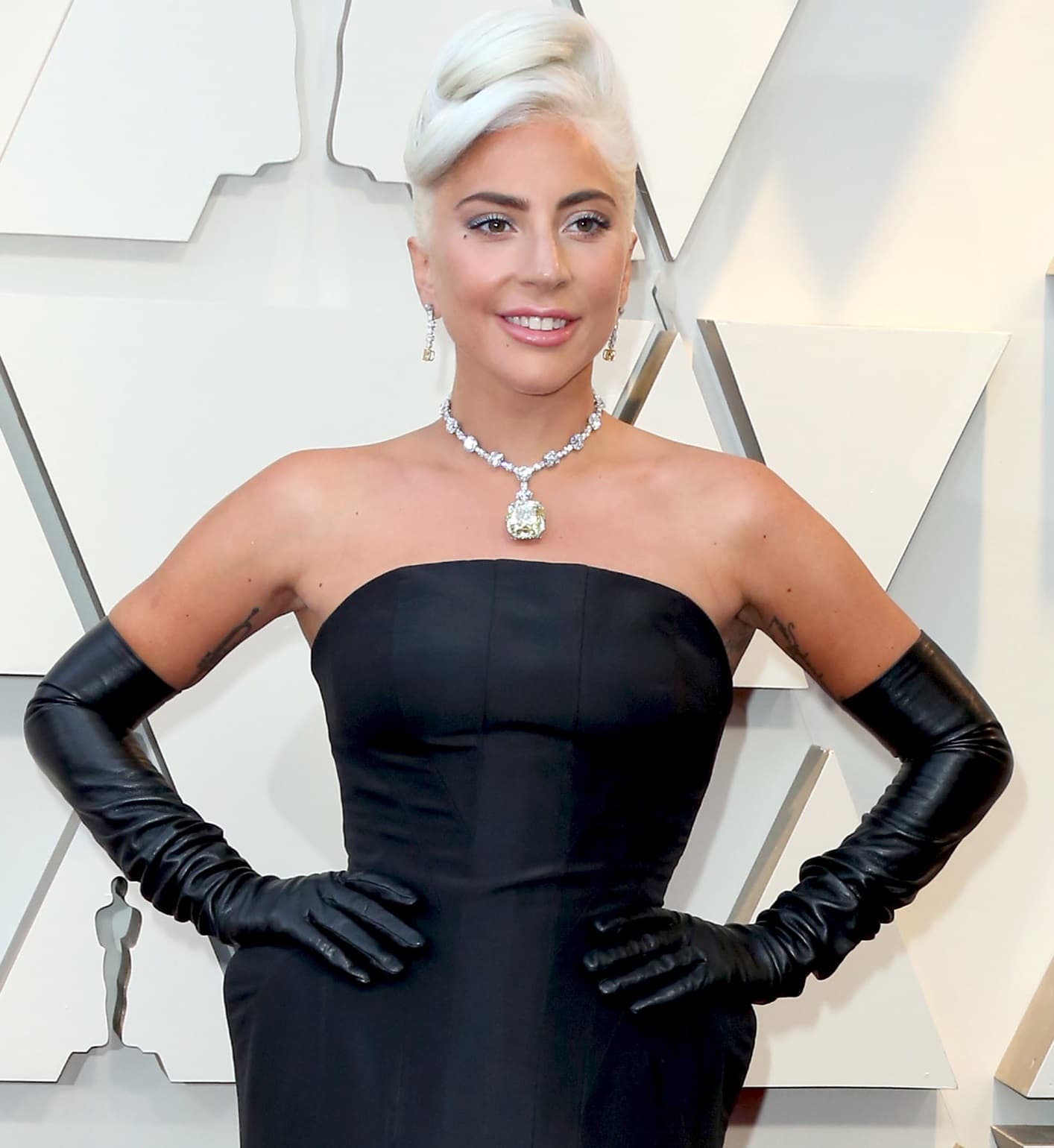 Lady Gaga Wears Audrey Hepburn's Breakfast at Tiffany's Necklace