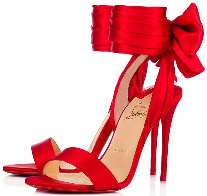 Sandale Du Desert Sandals With Ankle Scarf by Christian Louboutin