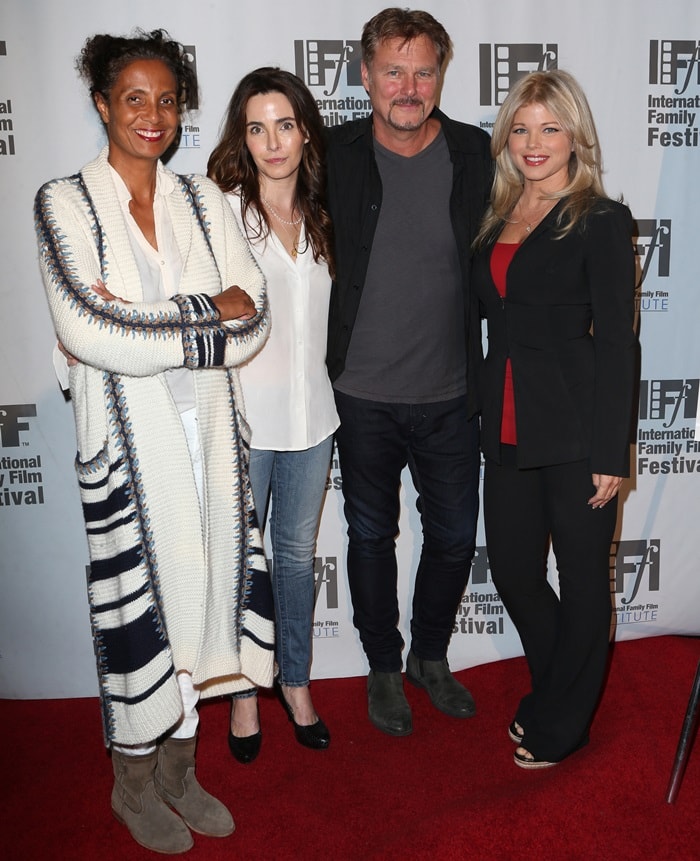 Robbi Chong, Lisa Sheridan, Greg Evigan, and Donna D'Errico attend the screening of 'Only God Can' during The International Family Film Festival in Los Angeles on November 6, 2015