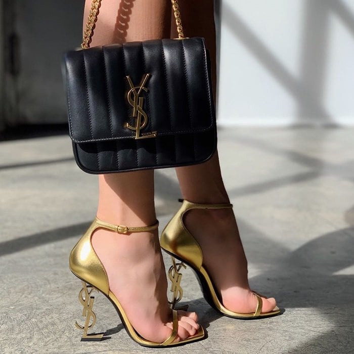 saint laurent logo heels