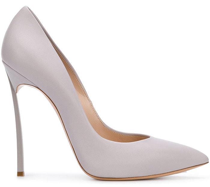 Casadei 'Blade' Pumps in White Ice