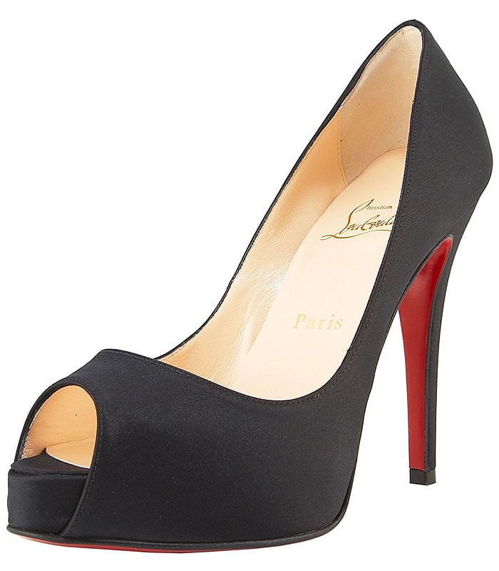 Christian Louboutin 'Very Prive' Peep-Toe Platform Pumps