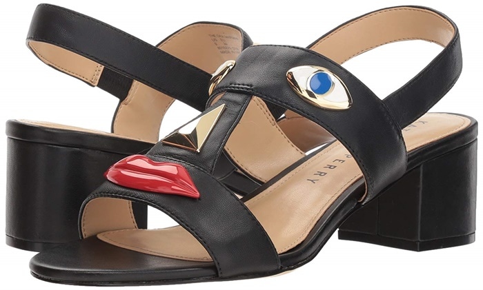 ora face block heel sandals