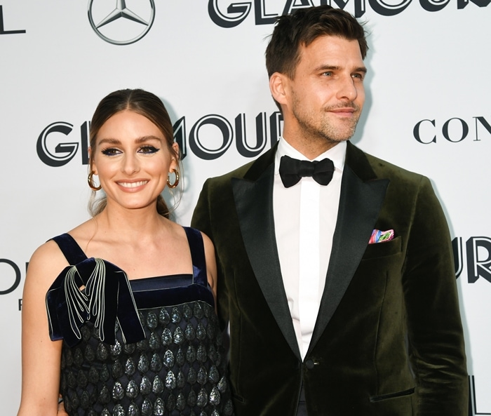 Olivia Palermo and her husband Johannes Huebl attend the 2019 Glamour Women Of The Year Awards