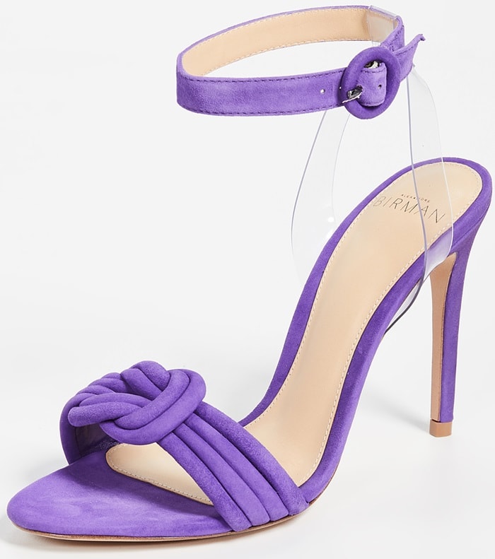 Acai and Transparent Alexandre Birman Vicky 100mm Sandals