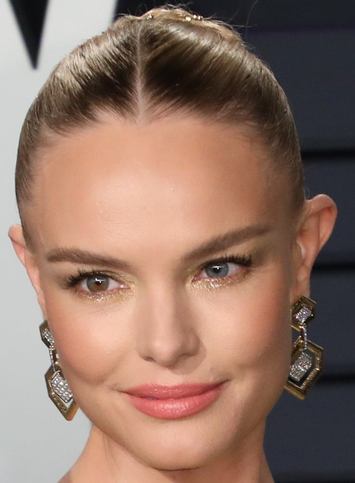 Kate Bosworth has one blue eye (left) and one eye that is both hazel and blue (right)