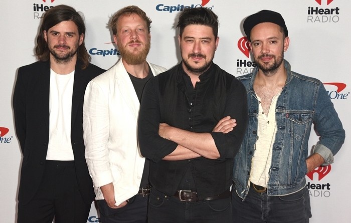 Ben Lovett, Marcus Mumford, Winston Marshall and Ted Dwane of Mumford & Sons