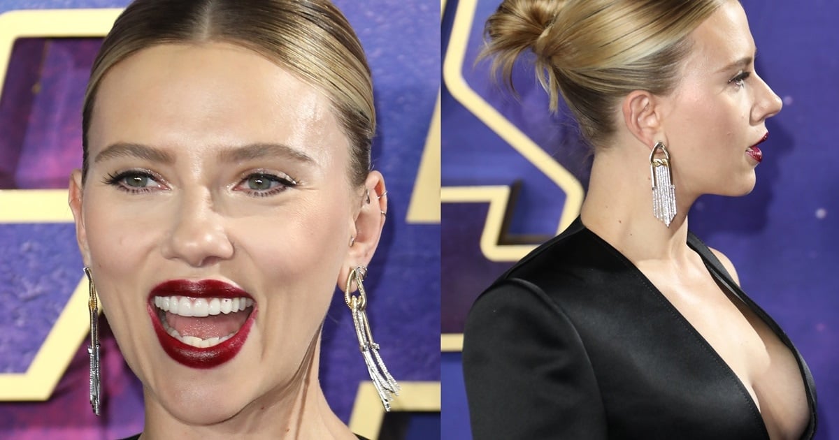 Scarlett Johansson's Boobs Almost Fall Out at Avengers: Endgame Event.