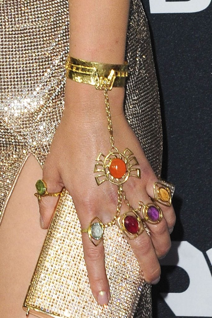 Scarlett Johansson Ditches Infinity Gauntlet Jewelry for Handprint Ceremony