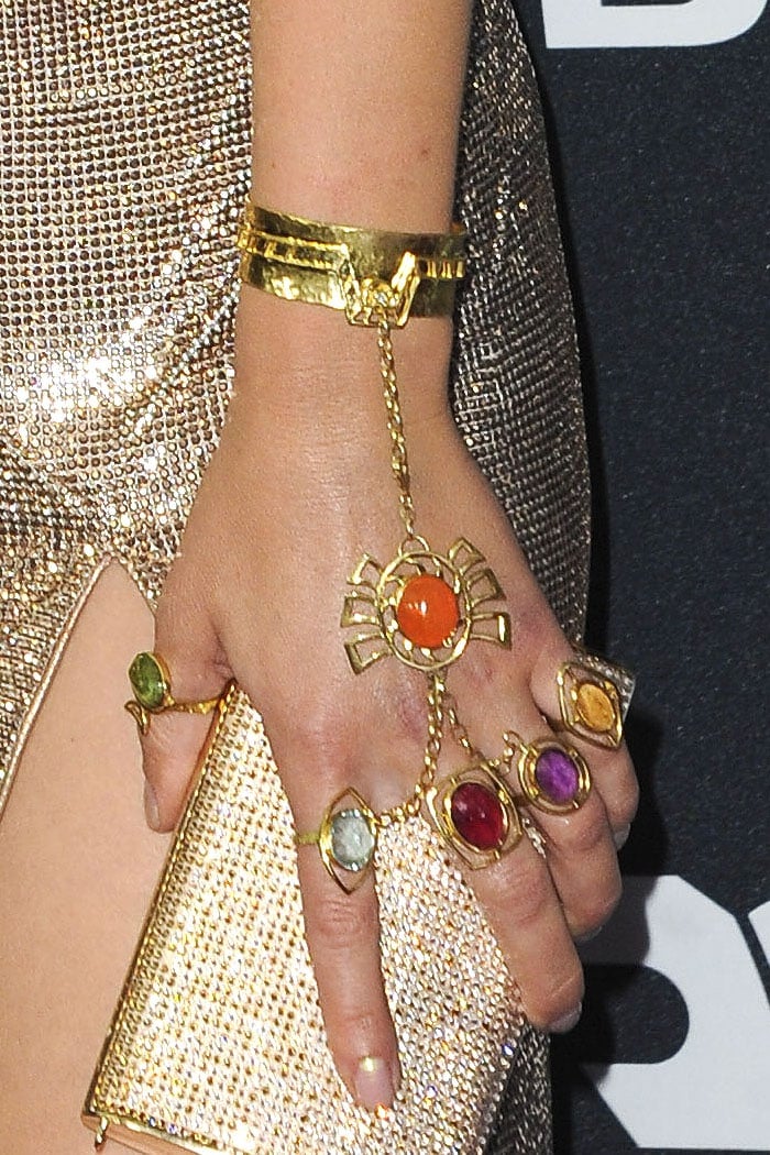 Scarlett Johansson's Infinity Gauntlet–inspired jewelry