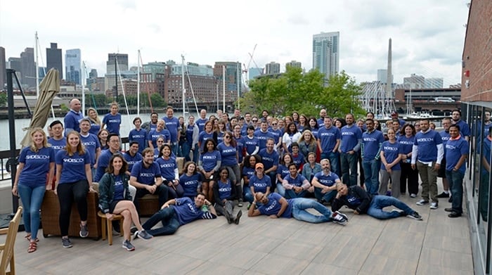 Shoes.com employees at the company's new headquarter in Boston
