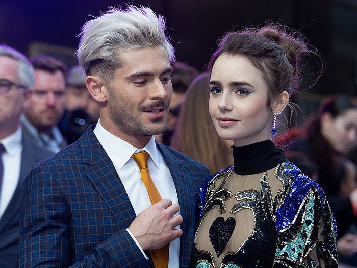 Extremely Wicked, Shockingly Evil and Vile co-stars Zac Efron and Lily Collins sharing the red carpet