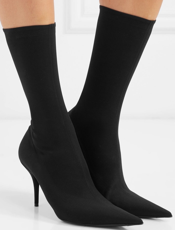 BALENCIAGA Knife spandex sock boots