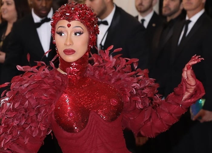 Cardi B's 44-carat ruby nipples by Stefere Jewelry
