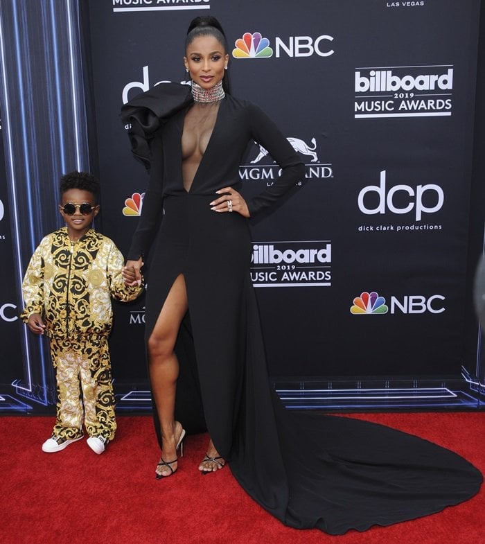 Ciara was joined by her four-year-old son Future Jr.