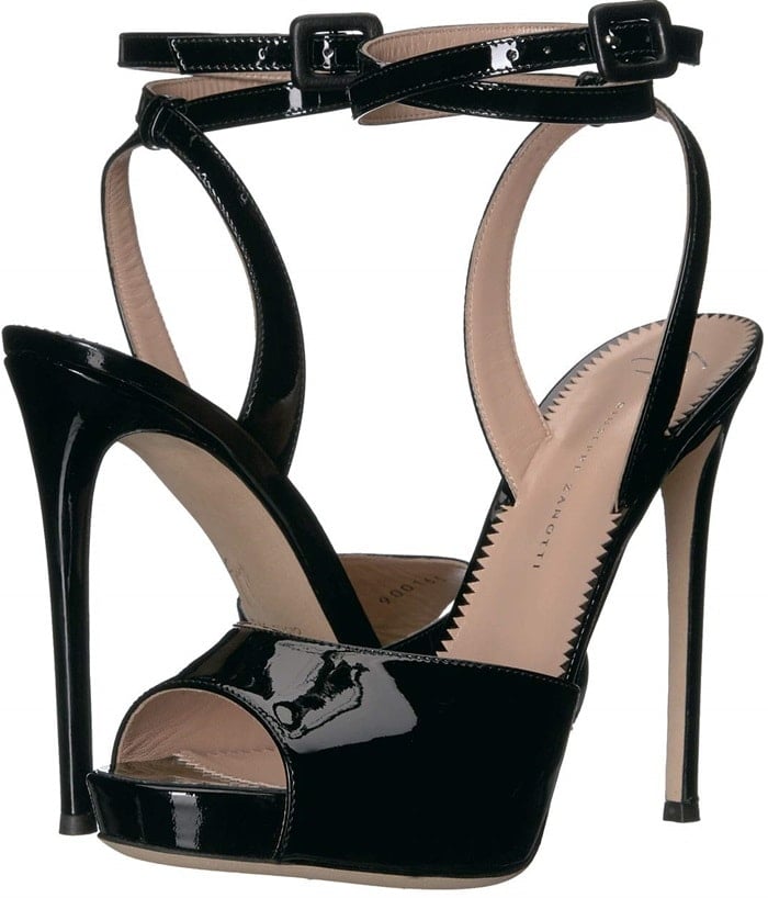 Cordelia platform sandals featuring slip-on construction with adjustable halo style ankle strap and buckle closure
