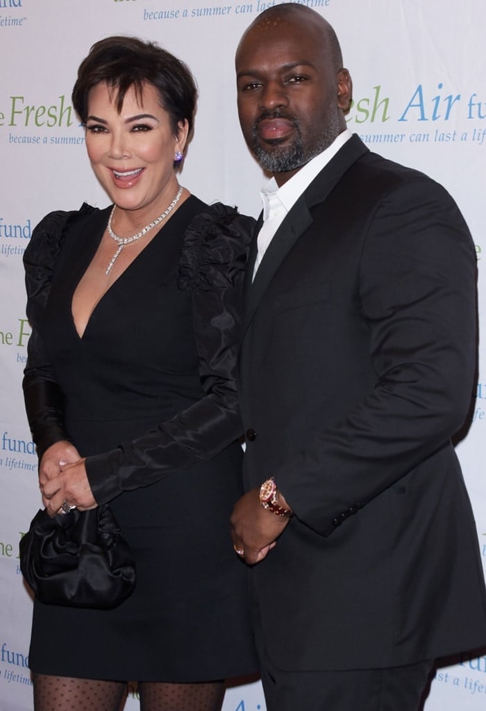 Kris Jenner and boyfriend Corey Gamble attending the 2019 Fresh Air Fund Spring Benefit