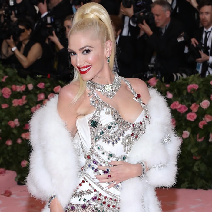 Gwen Stefani's stunning crystal-embellished leotard