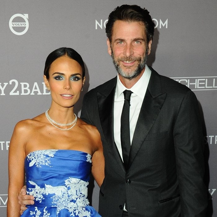 Jordana Brewster and her husband Andrew Form at the 2019 Baby2Baby Gala