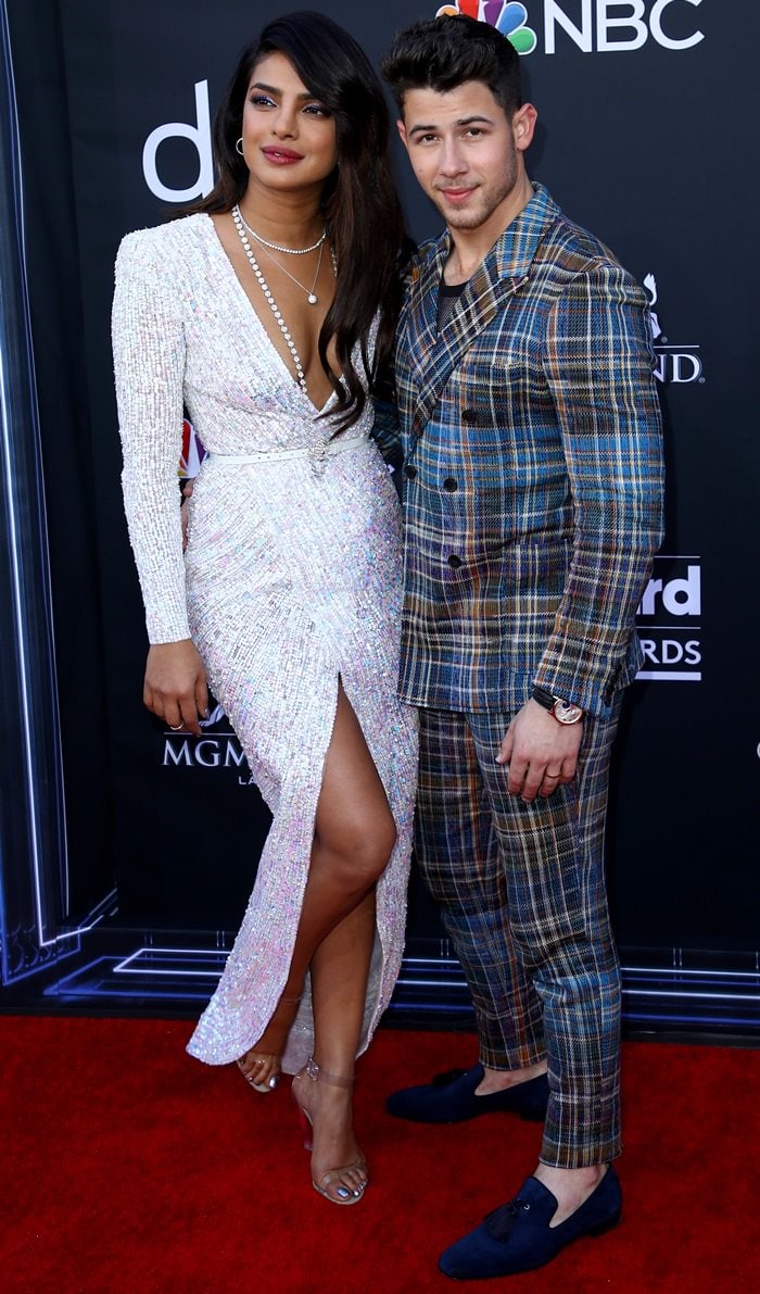 Priyanka Chopra with her husband Nick Jonas at the 2019 Billboard Music Awards