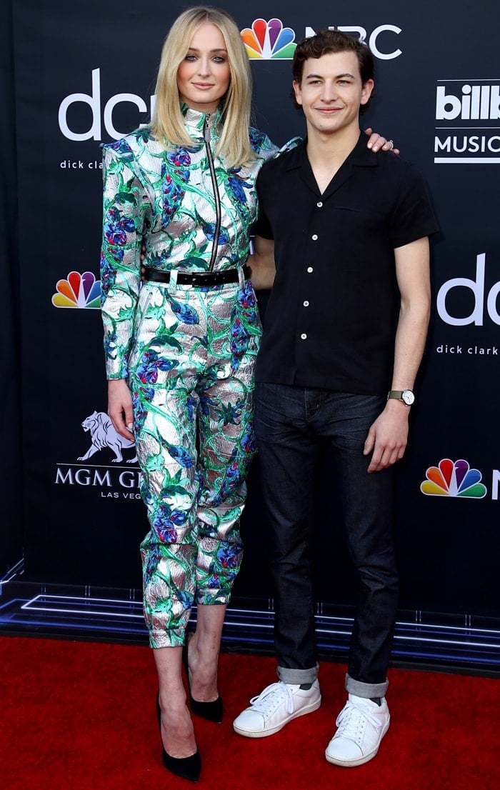 Sophie Turner and Tye Sheridan at the 2019 Billboard Music Awards held at the MGM Grand Garden Arena in Las Vegas on May 1, 2019