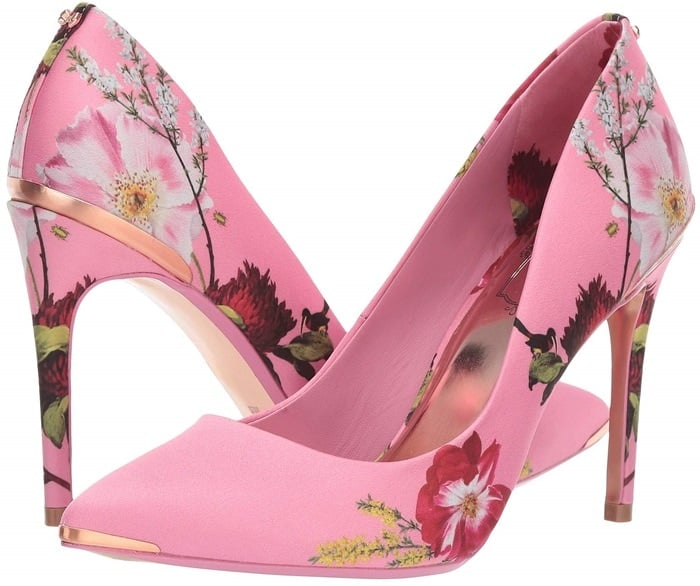 ted baker pink floral heels