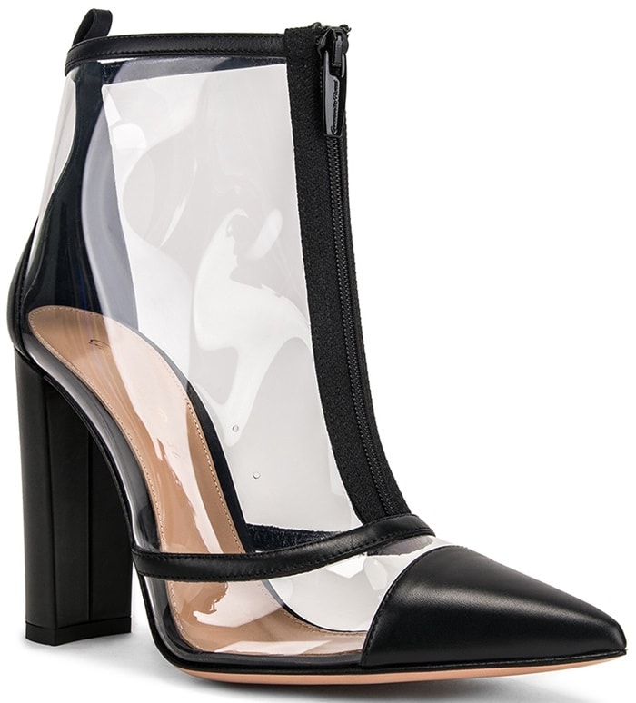 Vitello Plexi Ankle Booties