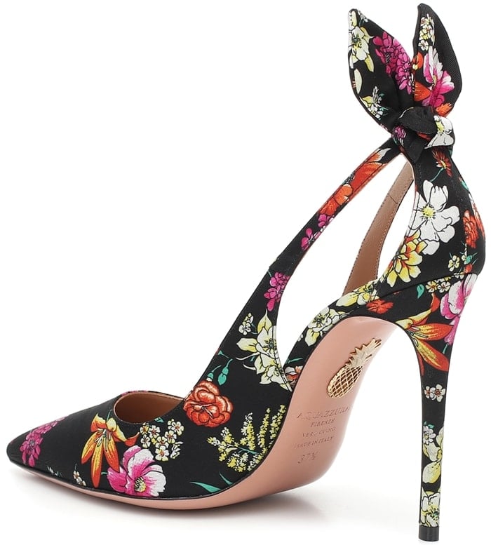 Floral-Print Bow Pumps by Racil Chalhoub and Edgardo Osorio