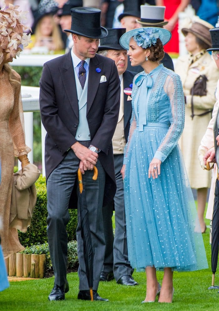 Catherine, Duchess of Cambridge (aka Kate Middleton) and her husband Prince William kick off the annual five-day horse race