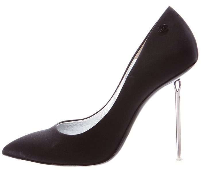 Chanel needle heel pumps