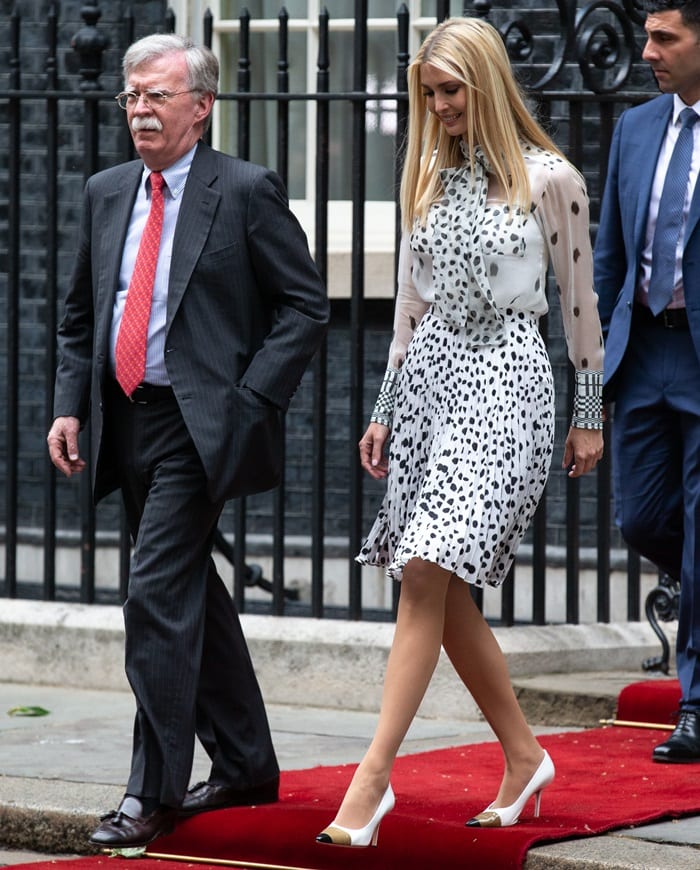 Ivanka Trump Visits Minister in Annalise Pumps