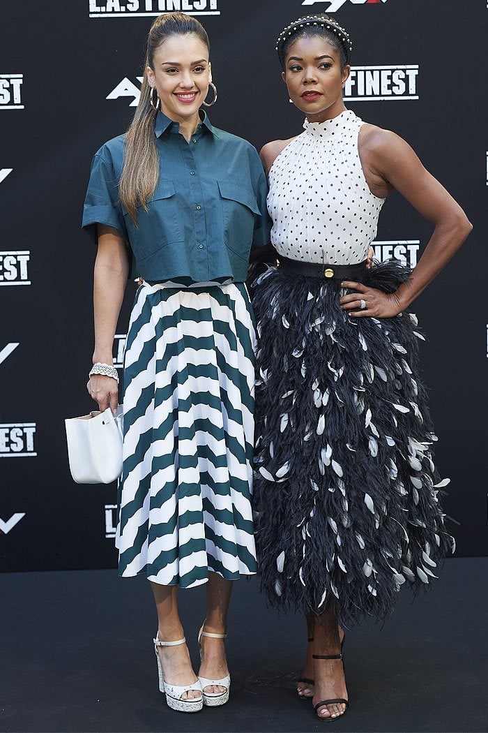 L.A.'s Finest co-stars Jessica Alba and Gabrielle Union