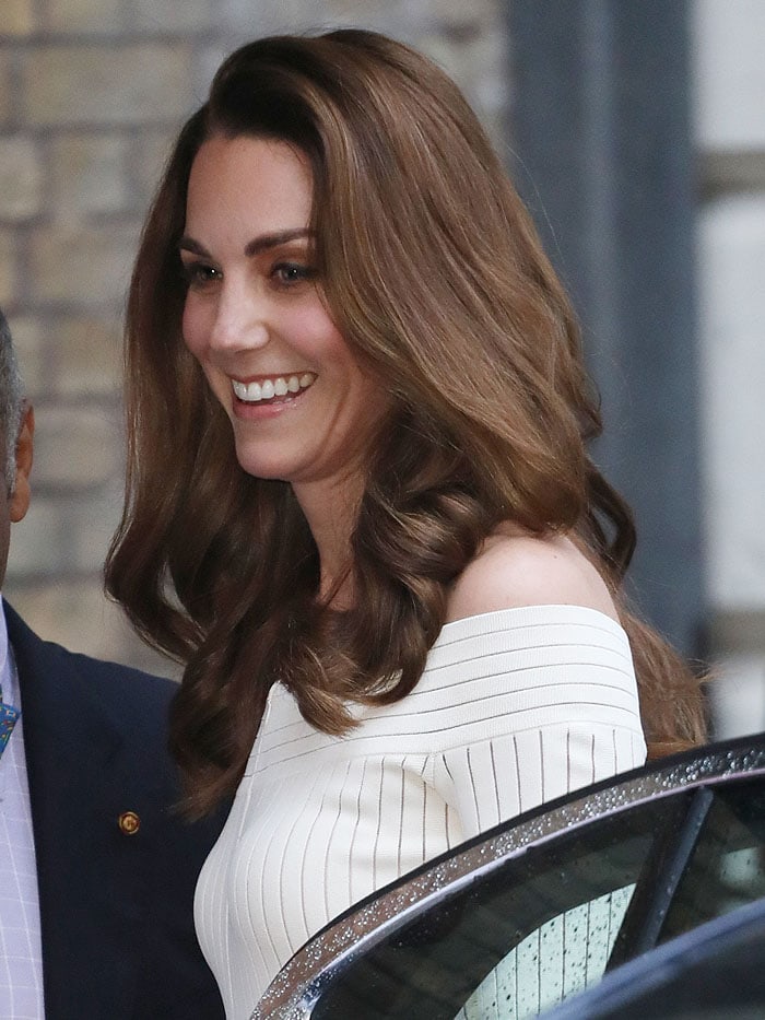 Catherine, Duchess of Cambridge arriving at the Action on Addiction Gala