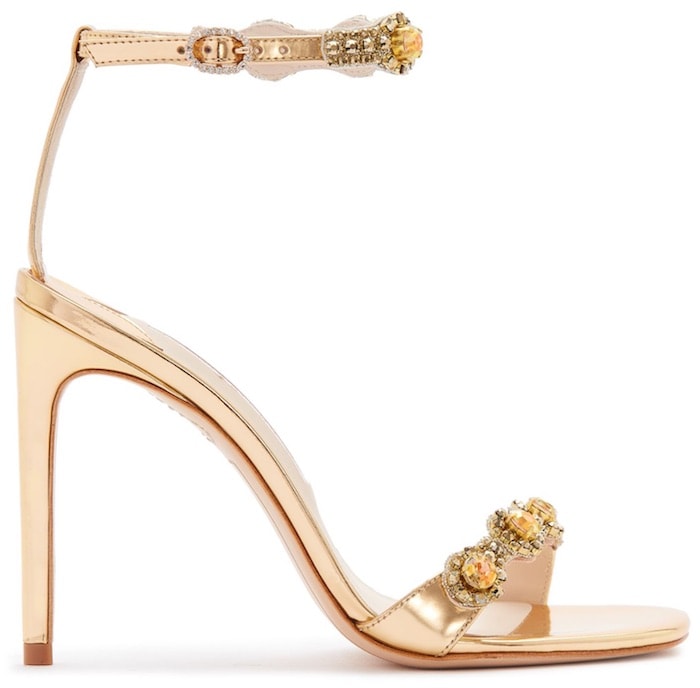 Sophia webster aaliyah ankle strap floral embellished sandals