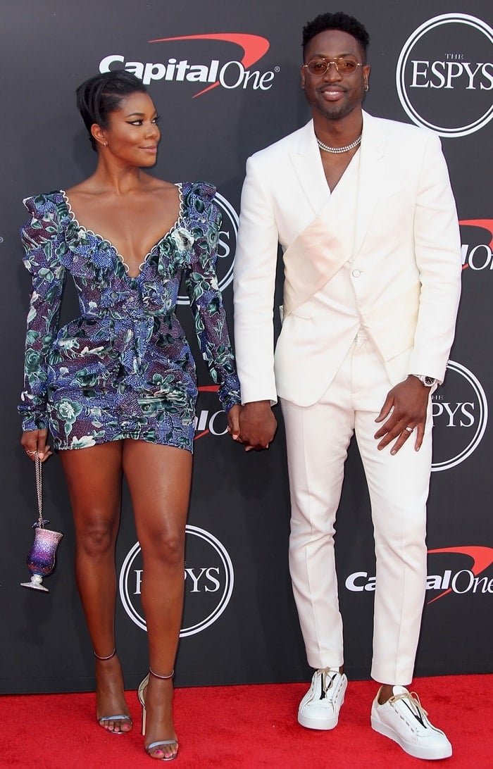 Gabrielle Union was joined by her husband, 37-year-old NBA player Dwyane Wade