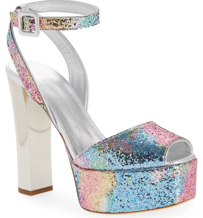 Giuseppe Zanotti multi colored Lavinia platform sandals