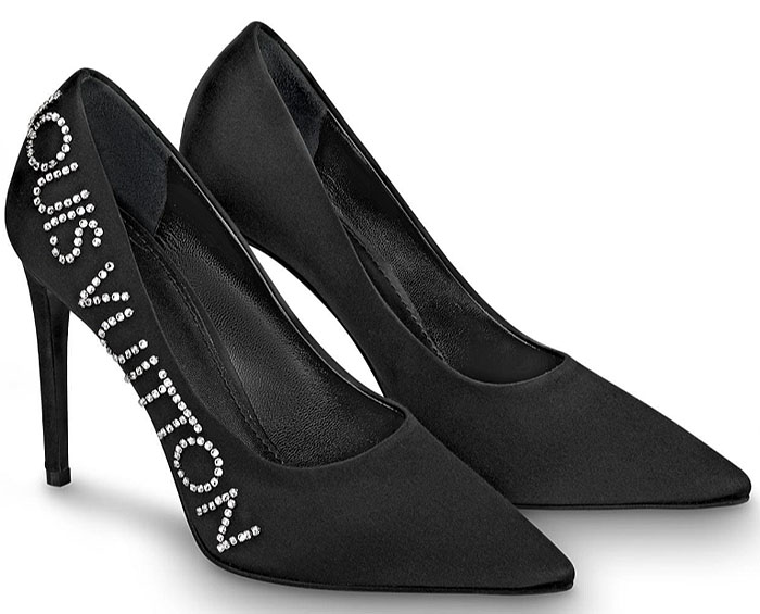 Louis Vuitton Crystal-Branded Call Back Pumps