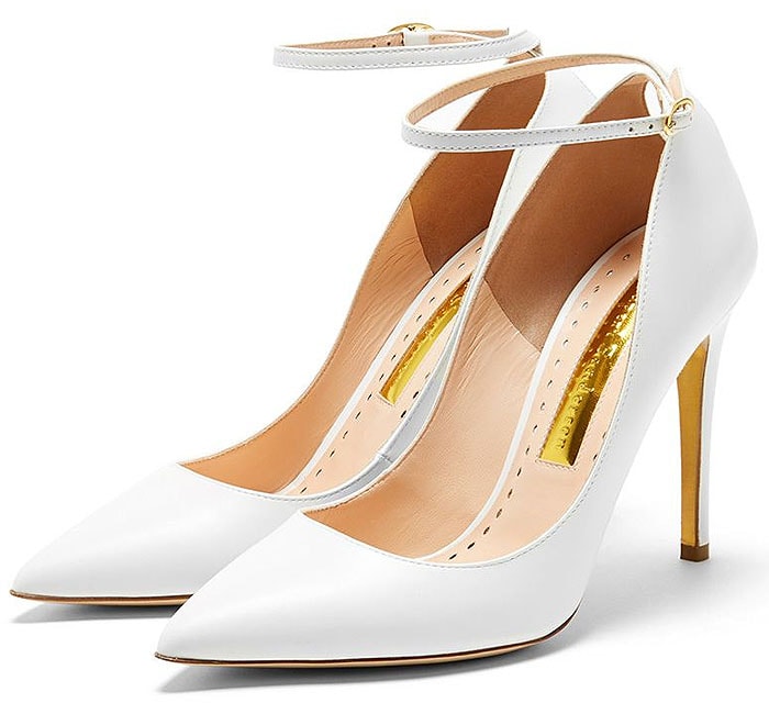 Rupert Sanderson Balance pumps in white calf