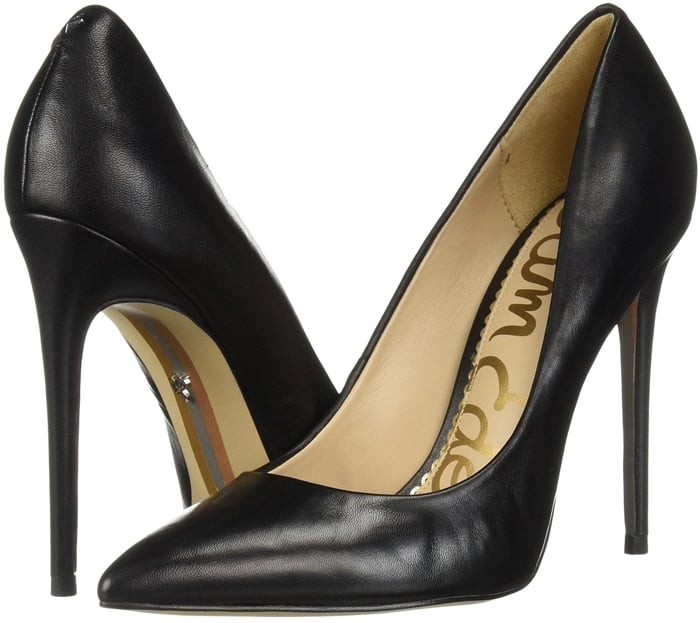 This perfect pump is an excellent nighttime shoe, but it goes well with a power-suit for the office, too