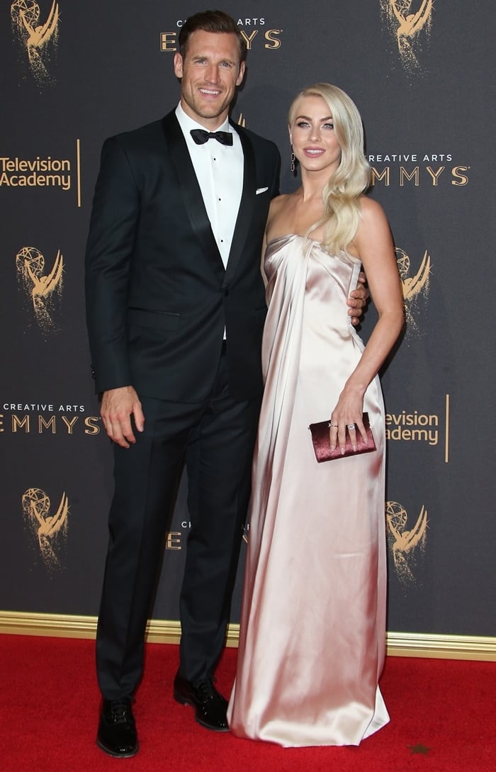 Newlyweds Julianne Hough and Brooks Laich at day one of the 2017 Creative Arts Emmy Awards