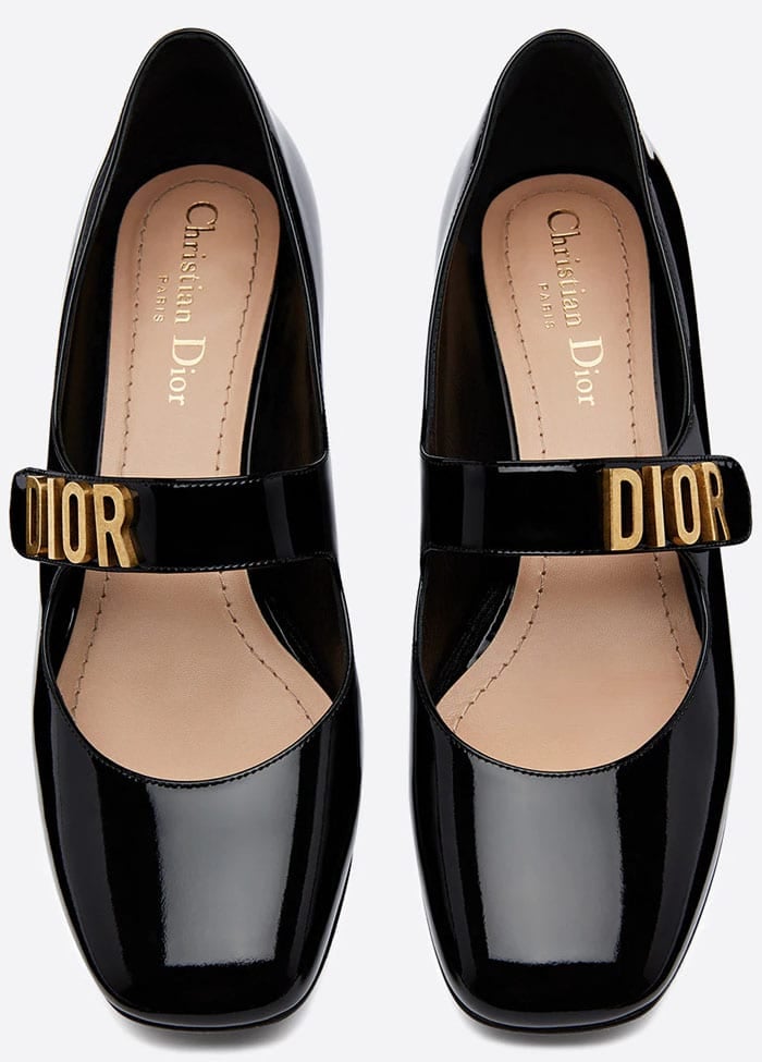 Dior Baby-D Ballet Pumps black patent